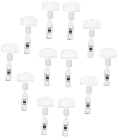 Tofficu 12stücke Preisschilder-halter Aus Drehbar Für Und Warenlabels Im Einzelhandel Supermärkten Und Ausstellungen Als Schilderhalter Und Namensschild-clips