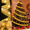 Mecctuck Weihnachtsband Lichter, 550 CM Glänzende Band Lichterkette, 50 LEDs Weihnachtsband Lichterkette, Weihnachtsbaum Deko, Baumschmuck Lichterketten Flackern für Innen Außen Weihnachtsbaumschmuck