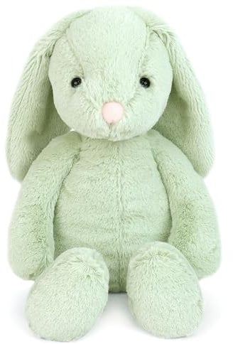 MON AMI Chloe The Bunny 13-Inch Stuffed Rabbit, Soft Easter Plush Toy | bunny stuffed animal, soft easter bunny plush build, snuggle companion, nursery décor accent, all-ages boys and girls gift