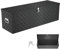Aufun Truckbox 170L Werkzeugbox Aufbewahrungsbox Aluminiumkoffer Transportbox, Deichselkasten für PKW Anhänger LKW Nutzfahrzeuge Staubox Werkzeugkiste Gurtkiste Alukiste (Schwarz, 122x38x38cm)