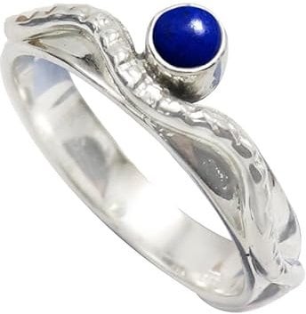 Lapislazuli Edelstein 925 Sterling silber Band Ring Herren und Damen Alle Größen Schmuck CRG-1076BV18_(64 (20.4))