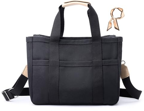 Glee Tote Bag, Glee Everyday Tote Bag, Adjustable Large Capacity Multi Pockets (Black)