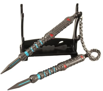 haobook Apex Legends Ash Stärkste Link Erbstück Replik 13 Metal Collectible Cosplay -Prop -Gaming -Geschenk für Fans Desktop & Backpack Dekoration