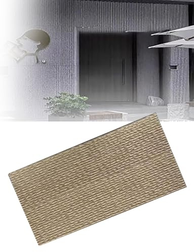 Piastrelle da parete con design a cascata d'acqua, pannelli in pietra PU, pannelli da parete in finta pietra, for decorazioni esterne e interne(Yellow,47.3x23.6/5-pack)