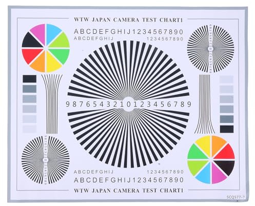 Generisch Testtafel für Kameraobjektive und Linsenausrichtung aus Papier mit Intuitivem Testmuster und Vielseitiger Anwendung für Innenbereich bei Langzeitprojekten