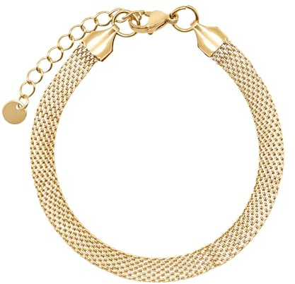 Heideman Armband Aruna Damen Mesh Edelstahl und | Trendiges Geflecht-Armband für Frauen in Silber und Gold, schönes Geschenk zum Geburtstag, hautfreundlich