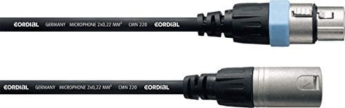 CORDIAL Cable micro XLR 10 m Cable Microfono Essentials simétrico Rean