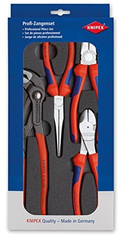 Knipex 00 20 01 V01 – Profi-Zangen-Set „Basic“ mit vier Zangen