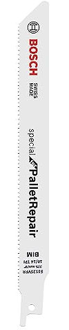 Bosch Professional Coffret de 5 lame de scie sabre S 1125 VFR Special for Pallet Repair (longueur 225 mm, accessoires pour scie sabre)