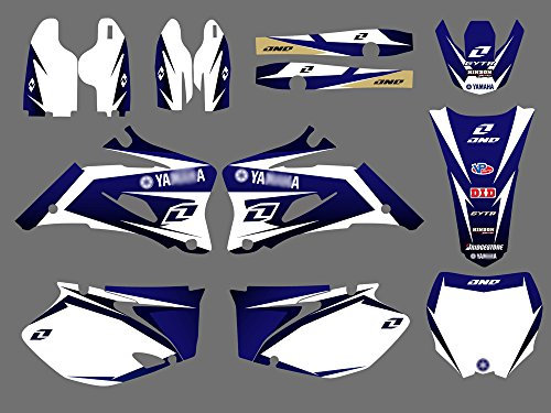 0019 adhesivos para motocicletas Yamaha YZ250F YZ450F YZ 250F 450F 2006 2007 2008 2009 color azul