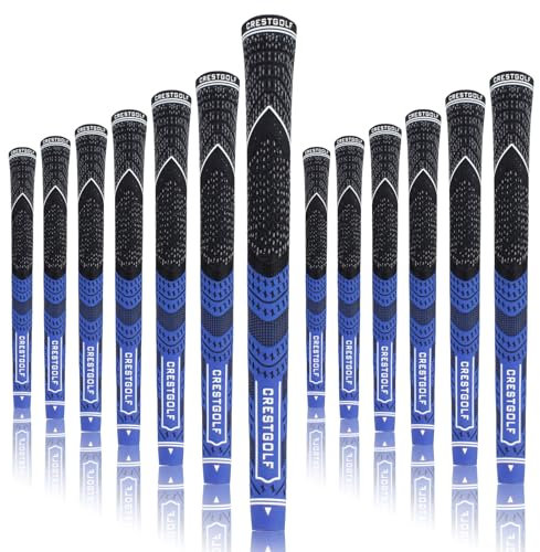 Kofull - Manopole da Golf in Filo di Carbonio, per Ferri da Golf, Dimensioni Standard, 13 Pezzi (Blu Scuro)