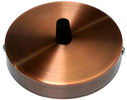 LEDSone Industrielle Retro Vintage Deckenrosette 100 mm Kronleuchter Hängelampe Licht Fitting Zubehör DIY Loft Bar Küche Unterputz Schalter Befestigung Dekorative Beleuchtung Antik Kupfer Farbe