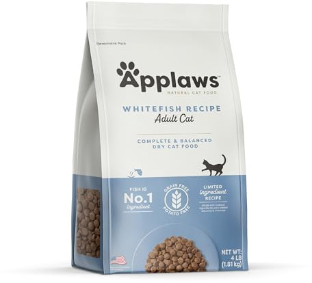 Applaws Complete Whitefish Grain Free Dry Cat Food 4 lb Bag
