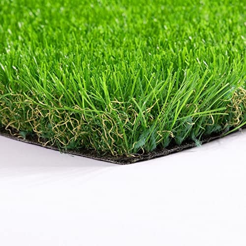 Steffensmeier Kunstrasen Windsor | Sonnenstunden: 20.000 | 32 mm | Outdoor | Meterware | wasserfest | Grün, Größe: 133x950 cm
