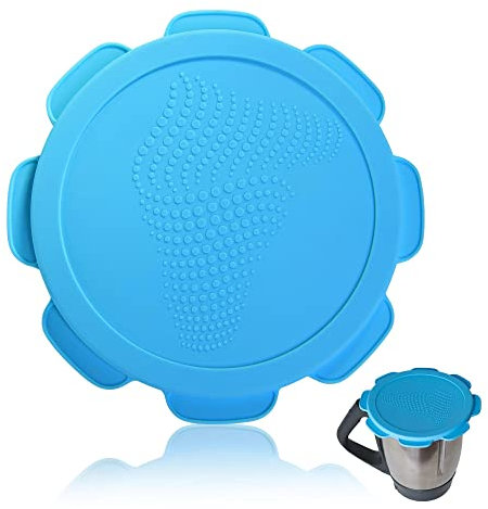 mixcover Silikondeckel wasser-, luft- und geruchsdicht für Thermomix TM7 TM5 TM6 TM Friend | BPA frei | Lebensmittelecht – Blau