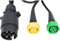 mb-m - 901434 Cavo per rimorchio da 4 m – connettore 7 poli – Fascetta con chiusura a baionetta