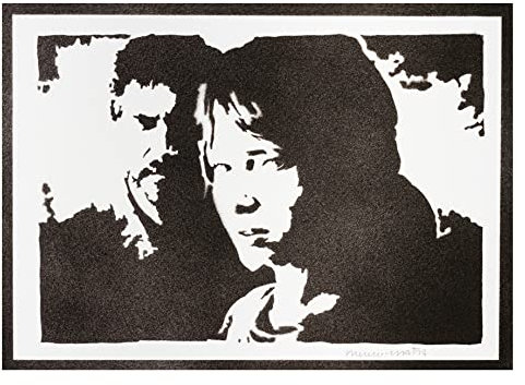 moreno-mata Echtes Handgemachtes Graffiti The Last of... Gamer Aesthetic Poster & Kunstdrucke Bilder Ellie und Joel Plakat Handmade Deko Wandbilder Wohnzimmer Wanddeko Geschenke für Männer und Frauen