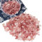 Chips de Cristal de cuarzo de fresa roja Piedra triturado Natural de 500g, Cristales curativos a Granel, Piedras Preciosas de Cristal triturado para Manualidades, Hermoso Paquete para Regalo