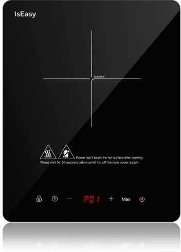 Piastra a induzione portatile, piastra di cottura a induzione elettrica – (2000 W, Autarkic, 1 fuoco, 29 cm, touch, timer, vetro-ceramica) – 1 zona