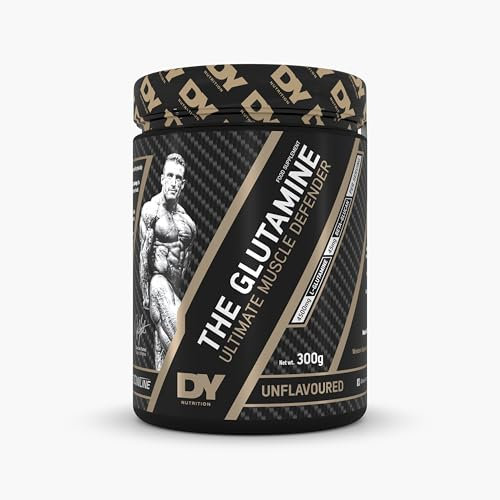 DY Nutrition The Glutamine Powder | 4.5g L-Glutamine & 45mg Beta-Glucan | 66 Servings | Unflavoured | Amino Acid Nutritional Supplement for Strength, Health & Recovery 300g | 2 Month Supply