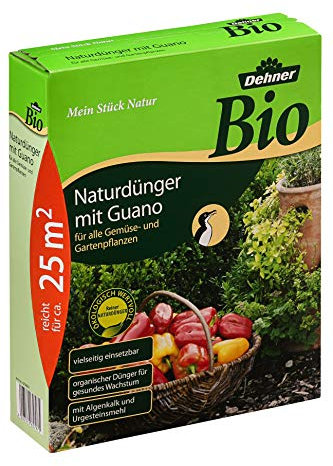 Dehner Bio Naturdünger mit Guano, für Gemüse- & Gartenpflanzen, 2.5 kg, für ca. 25 qm