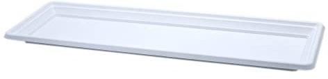 CABLEPELADO - Plato Jardinera 60 cm - Plato Anti-Goteo - Fabricado en PP5 - Compatible con jardineras de 60cm - Color Blanco