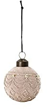 House Doctor 206860840 Ornament, Velour, Sand, Dia: 5.5 cm