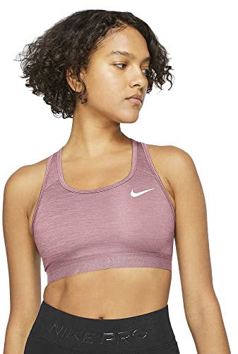 Nike W NK DF SWSH Band NONPDED Bra, Reggiseno Sportivo Donna, Pink Glaze/Htr/Pink Glaze/White, XS