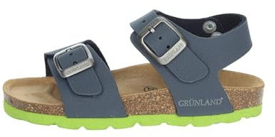 GRÜNLAND JUNIOR Korksandale mit Doppelschnalle SB0901 BLU 28