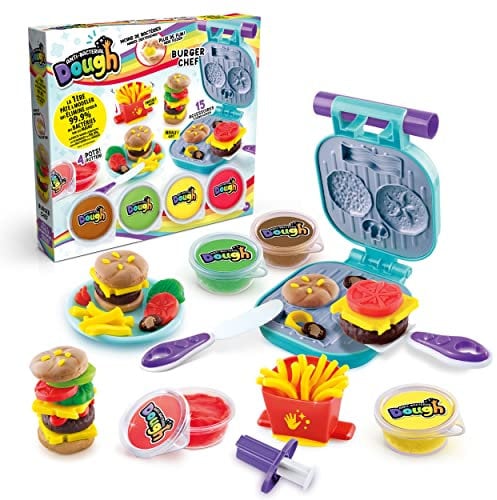 Canal Toys- Burger Chef, pâte à Modeler antibactérienne, Caricature, SND 006, Multicolore, 31 x 34 cm
