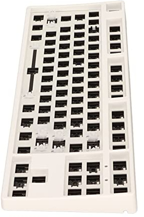 87 Key Mechanical Keyboard DIY Kit, 80% Layout Switch Hot Swap Custom Gaming Keyboard for PC (White)