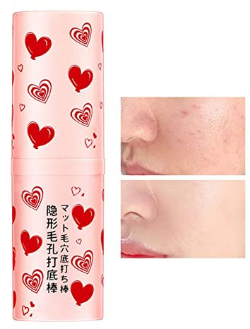 Luckxing Porengrundierungsstift - Feuchtigkeitsspendende, porenlose Make-up-Grundierung | Concealer Foundation Primer Moisturizer Stick für Gesichtsfalten Damen Make-up