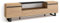 Skraut Home | Meuble TV | Banc Télé | Grand Espace de Rangement | 200x57x35cm | pour Les TV jusqu'à 80 | Design Industriel | Style Moderne | Chêne et Noir