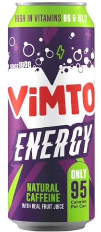 Vimto Energy Natural Caffeine with Real Fruit Juice, 500ml
