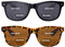 OuShiun 2er-Pack Unsichtbare Bifokale Lese Sonnenbrillen, Outdoor Sonnen Lesebrillen, Sonnenbrillenleser UV400-Schutz für Damen und Herren(Schwarz+Schildkröte +2.5)