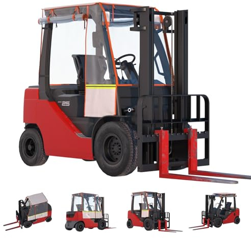 Santiano Forklift Cover,All-Weather Use, Multi-Functional, No Disassembly, Waterproof, Dustproof, Wind & Snow Protection,EVA&600D Oxford Eco-Friendly Material - Work Year-Round!Up to 6000 Lbs