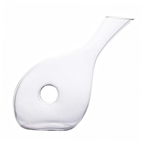 Zerodeko Elegant Glass Wine Decanter Simple Design Wine Pourer Aerator Maximize Wine for Living Room