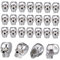 HAPINARY 90 Stk -abstandshalter Armbandperlen Rondell-perlen Perlenkette Totenkopffiguren Armband-anhänger Perlenarmbänder Anhänger Mit -anhängern Edelsteine Türkis Silver
