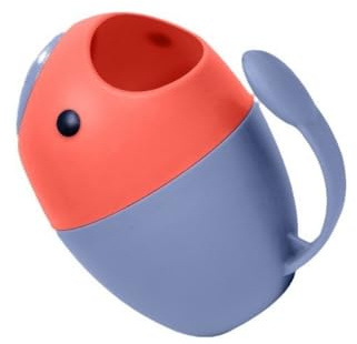 Damaiyyy Bain Rince Tête Bébé,Tasse de Bain Enfant Tasse Cascade Rinçage Bath Shower Cup Shampoo Rinser Pichet Lavage Cheveux Bain Rinçage Protection Yeux pour Enfants(Bleu)