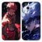 Eouine 2 Pack Phone Case For iPhone 14 Plus 6.7'', Anime Gojo Satoru Itadori Yuji Cartoon Pattern Shockproof Soft Aesthetics Design Full lens Protection Cover for Children Boy Girl