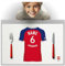 HEIDENHEIM Fanartikel Tischset PERSONALISIERTES Geschenk, passend für HEIDENHEIM Fans, Geschenk Jungen, Fussball Männergeschenke Heidenheim Trikot Geburtstag Weihnachten Platz-Set TS24DEDE