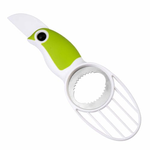 Outil 3 en 1 pour avocat avec poignée ergonomique Vert