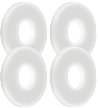 Dcsfadq 50 Stück Weiß Polyamid Unterlegscheiben | Hochwertige Nylon Karosseriescheiben mit großem Außendurchmesser