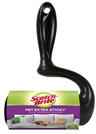 Scotch-Brite Pet Extra Sticky Flat Surface Lint Roller, 6 Rolls x 48 Sheets (288 Sheets in Total) - Works Great on Pet Hair, Easy Tear Sheets, Safe on Fabrics