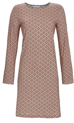 Ringella Damen Langarm Nachthemd, Baumwolle-Modal | Sleepshirt aus Single Jersey, Rundhalsausschnitt, Minimaldessin, hautfreundlich