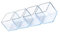 ZMTGLTG 4er-Pack quadratische, transparente, rutschfeste Möbelschoner aus Gummi for Stuhl- und Tischbeine, schützen Holzböden vor Ausrutschen und Lärm(35X35MM)