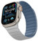 Sixmoat Cinturino Reversibile a Doppia Faccia Compatibile con Apple Watch 49mm 46mm 45mm 44mm 42mm, Cinturino Magnetico in Silicone Morbido per iWatch Ultra SE serie 10 9 8 7 6 5 4 3, Dune-Blu nuvola