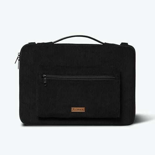 CABAIA - Housse Ordinateur 15-16 Pouces | Protection Molletonnée | Tissu 100% Recyclé | Pochette de Rangement | Durable & Écoresponsable | The Shard