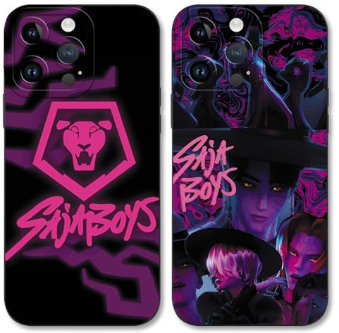 TBNMBGY 2 Stück Handyhülle für iPhone 12 Pro Max 6,7 Hülle, Silikon Weiche TPU Schutzhülle mit Kpop Hunters Idol Zoey Rumi Mira Cartoon Character Muster Fallschutz Kameraschutz Mädchen Case,Anime