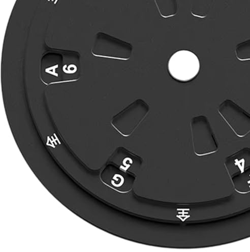WATERBELINE Aluminum Alloy Guitar Chord Wheel Music Theory Learning Tool for Beginners and Musicians Circles of Fifths Design